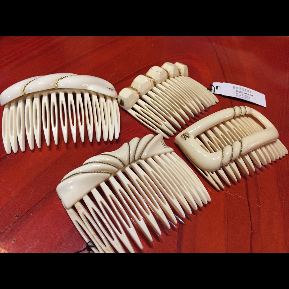Pearl & Gold Alexandre de Paris Hair-comb 4 Styles